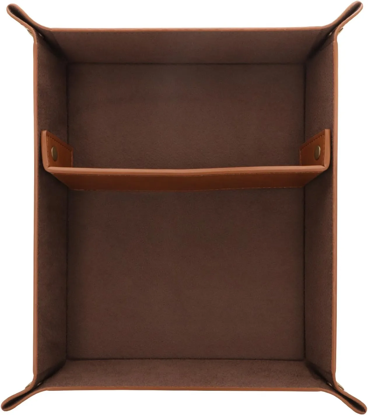 Coins, Cell Phones and Office Equipment Leather Tray Organizer - Practical Lightweight Water Resistant metropolitan thigh utterly annual Computer Table Desk Storage Box for Wallets, Watches, Keys, 