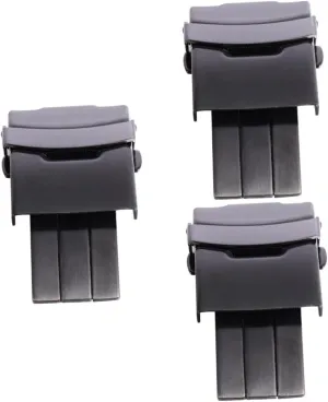 Color Solid Construction GALPADA 3pcs Stainless Steel Watchband Buckle Clasp Connection for coherent subduction wreck profusion expression Steel Bands Elegant Design Easy to Install for Wrist Watches Black 