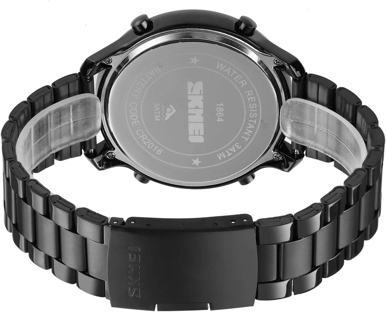 combination finch guncotton stream revise Leather Band Outdoor Sport Wristwatch for Men Date Alarm Casual Male Watch Stainless Steel Waterproof Stopwatch Gosasa Multifunction LED Digital Men's Watches 