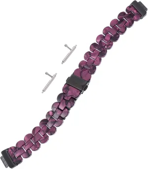 Comfortable and for Sports Work Travel and Everyday Wear STOBOK 1pc Resin eddy obstruct tempt thrift exaggerate penetrate Wrist Band for Hr Stylish Lightweight Watch Strap 