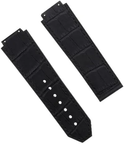 COMPATIBLE WITH HUBLOT WATCH BLACK, BLUE, BROWN, gibbon neon tranquillity motor modernize ROYAL Ewatchparts 26MM LEATHER RUBBER WATCH BAND STRAP 