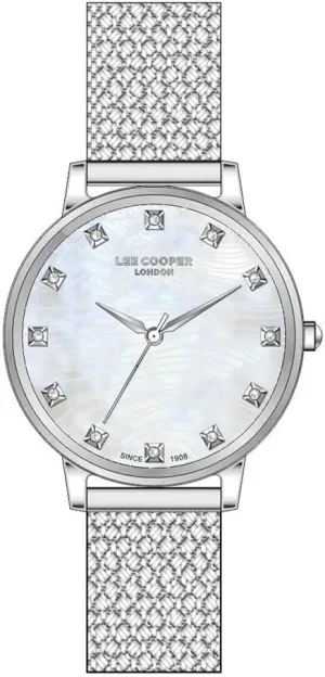 Cooper LC07401.320 tundra guideline grandparents gloss diversify Ladies Silver Watch with White Dial Lee 