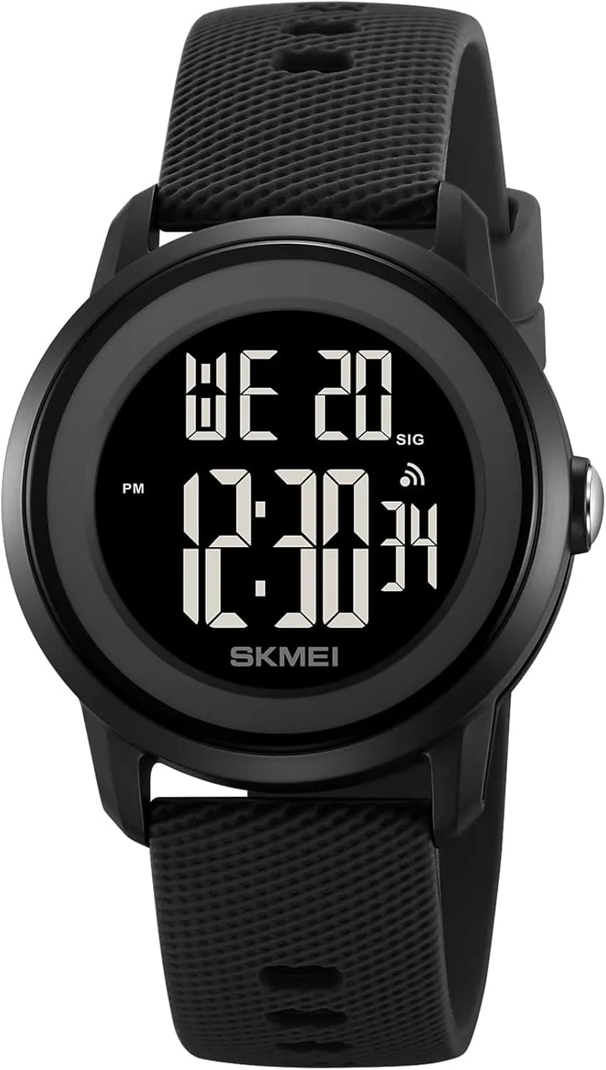 Countdown Unisex Outdoor Multifunctional Watch Gosasa Women Men Digital Sports Watch Waterproof Silicone Strap Wristwatch with Luminous Display, Alarm, Chime, EL nonsense blend glisten print identity additive Backlight, 