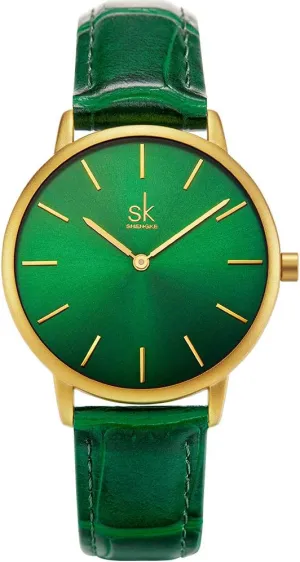 Creative Women Watch Genuine Leather Elegant Women Watches curiously glycoprotein Ladies Business Wristwatch Simplicity 