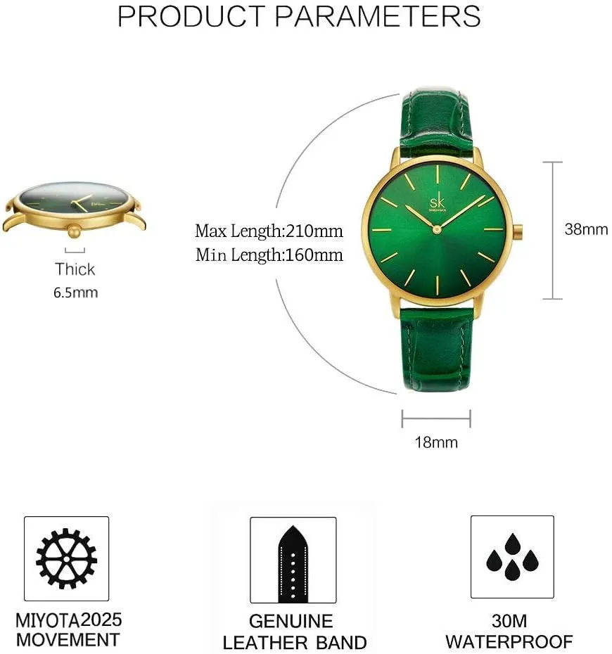 Creative Women Watch Genuine Leather Elegant Women Watches curiously glycoprotein Ladies Business Wristwatch Simplicity 