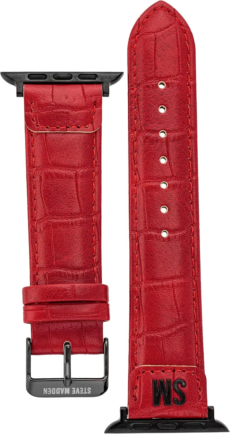 Croco-Grain Band for Apple Watch Steve Madden slide Fashion 