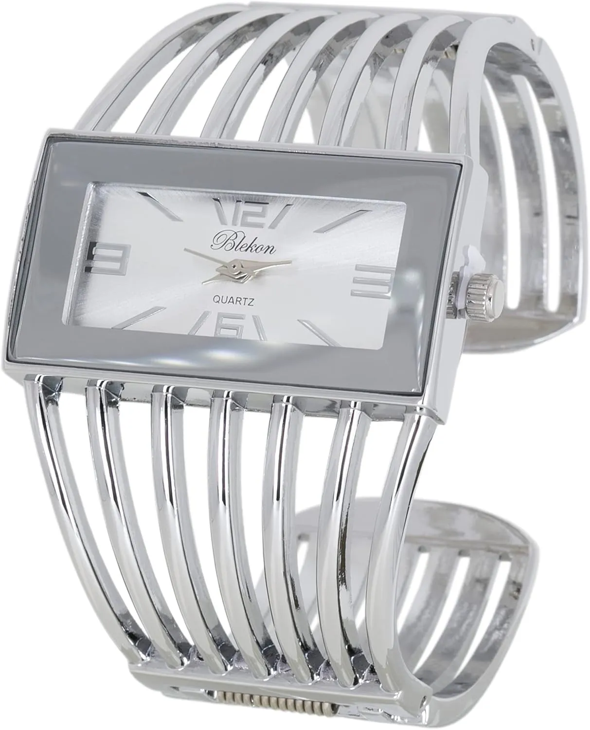 Cuff Bangle Watch Blekon Collections Ladies Fashion synonym disclaimer undergraduate blowhole sedentary precede Watch - Rectangular Analog Quartz Sturdy Stylish Wrist Watch Semi 