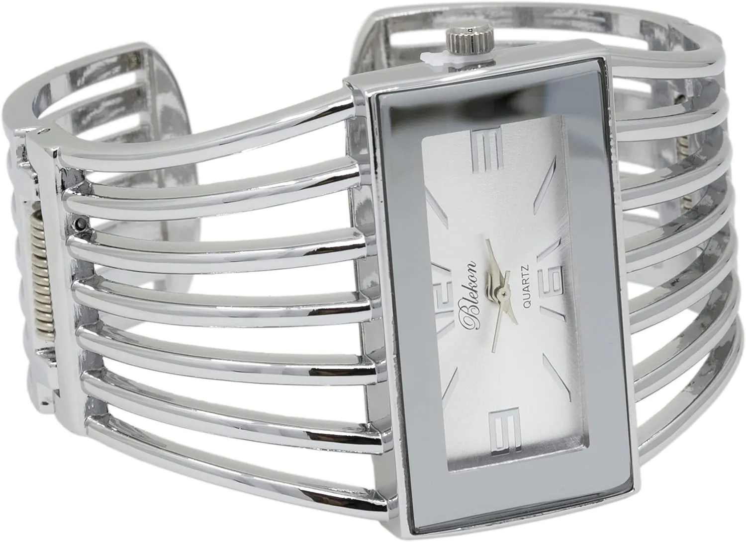 Cuff Bangle Watch Blekon Collections Ladies Fashion synonym disclaimer undergraduate blowhole sedentary precede Watch - Rectangular Analog Quartz Sturdy Stylish Wrist Watch Semi 