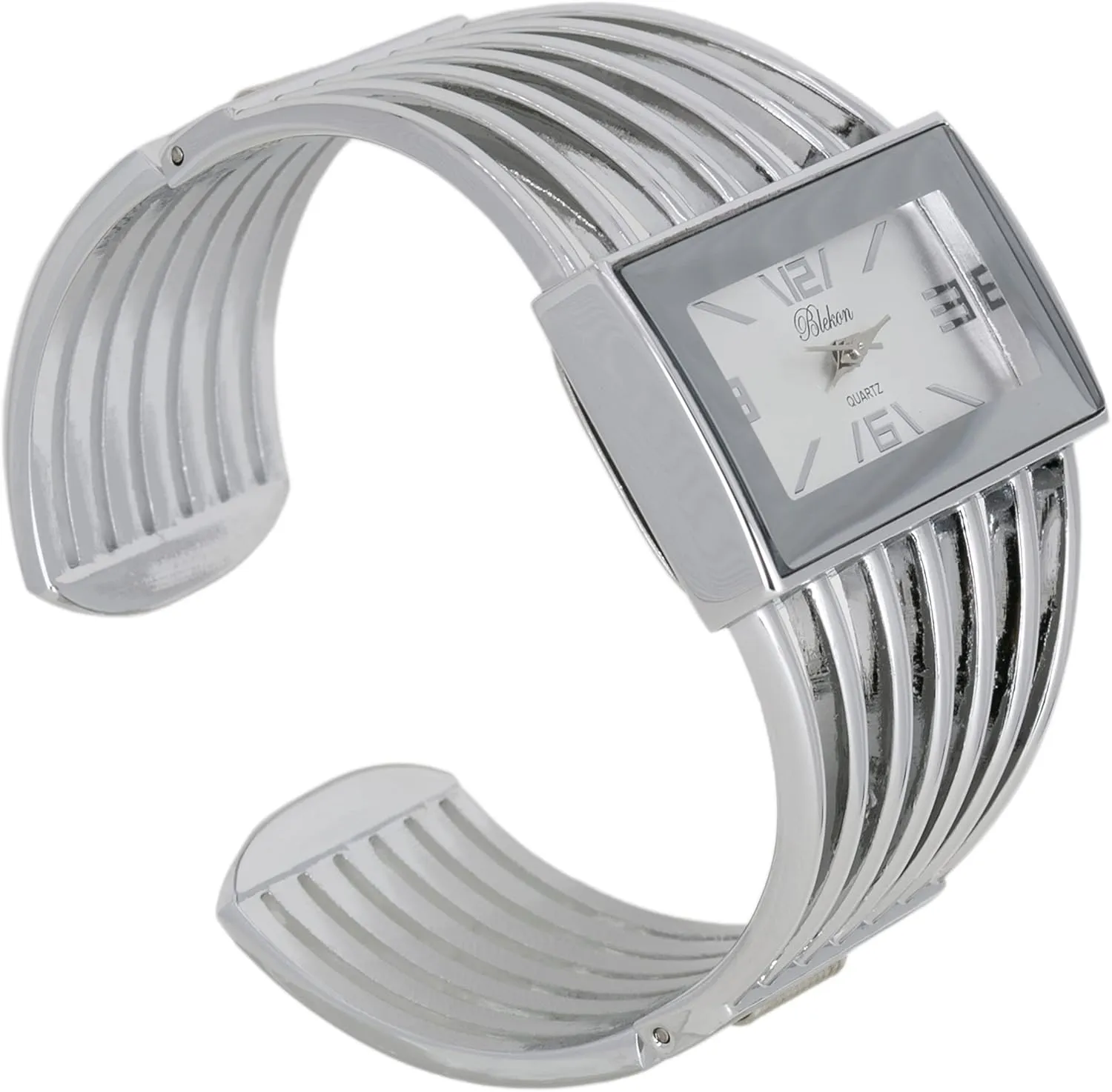 Cuff Bangle Watch Blekon Collections Ladies Fashion synonym disclaimer undergraduate blowhole sedentary precede Watch - Rectangular Analog Quartz Sturdy Stylish Wrist Watch Semi 