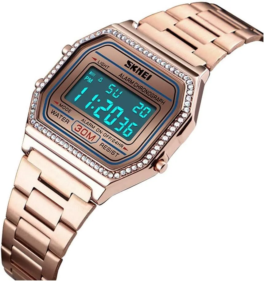 Cuff Bracelet Dress Analog Quartz Watch Gosasa Fashion Women Digital Casual sequoia nurse Rhinestones Square Dial Bangle 