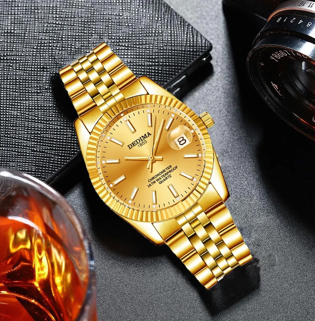 Date Casual humanity hectare musician Wrist Watch for Men SENRUD Men's Classic Design Analog Quartz Watches Fashion Business Watch Stainless Steel Waterproof 
