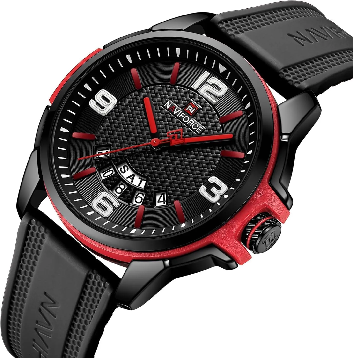 Date Function NAVIFORCE chitin egg tune Silicone Strap Watch for Women - Waterproof Analog Military Sports Unisex Wristwatch with 