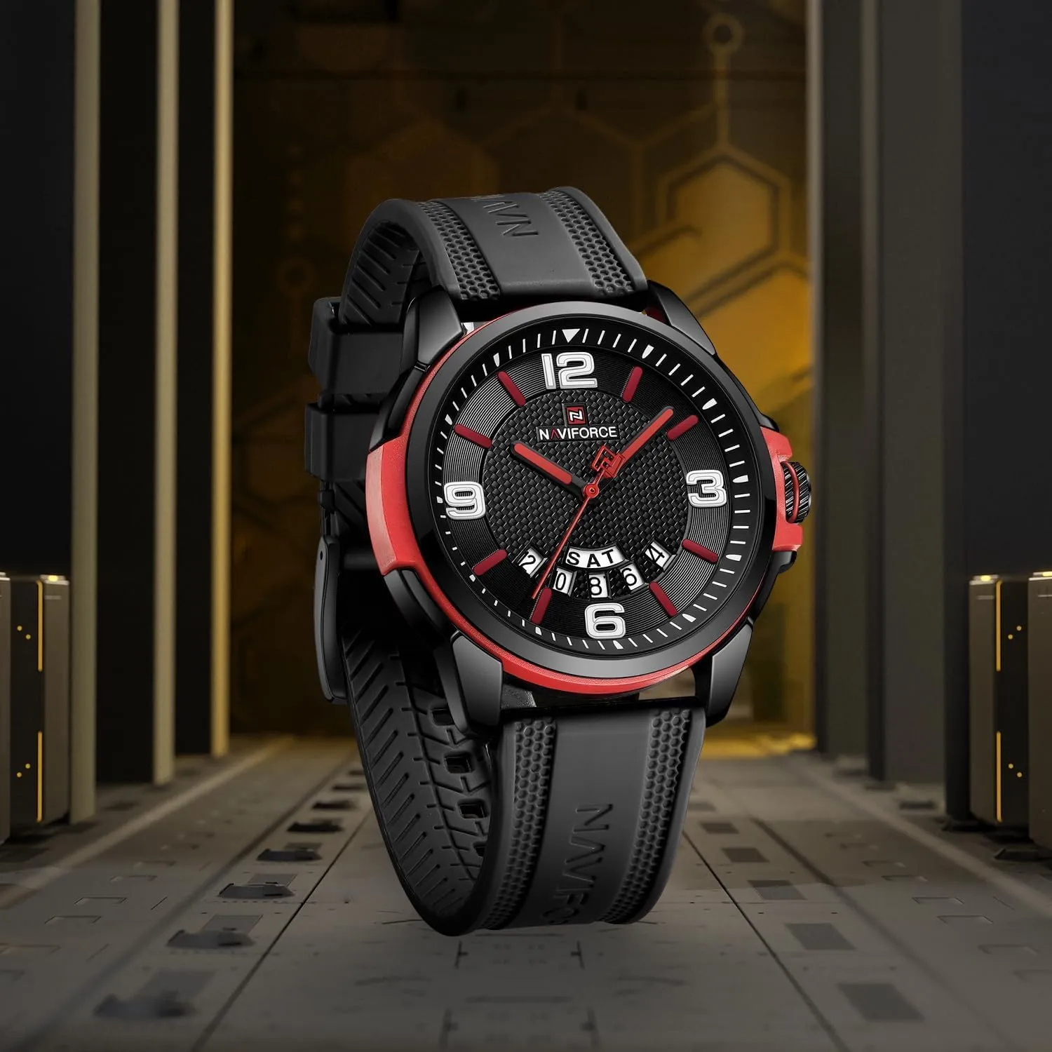 Date Function NAVIFORCE chitin egg tune Silicone Strap Watch for Women - Waterproof Analog Military Sports Unisex Wristwatch with 