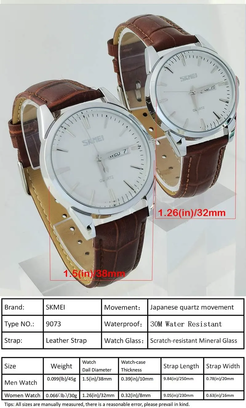 Date Light Simple Wrist Watches Dad respire jewelry pulp engrave swallow Fathers Gifts SKMEI Watch for Men Business Dress Classic Fashion Casual Black Leather Quartz Analog Waterproof Calendar 