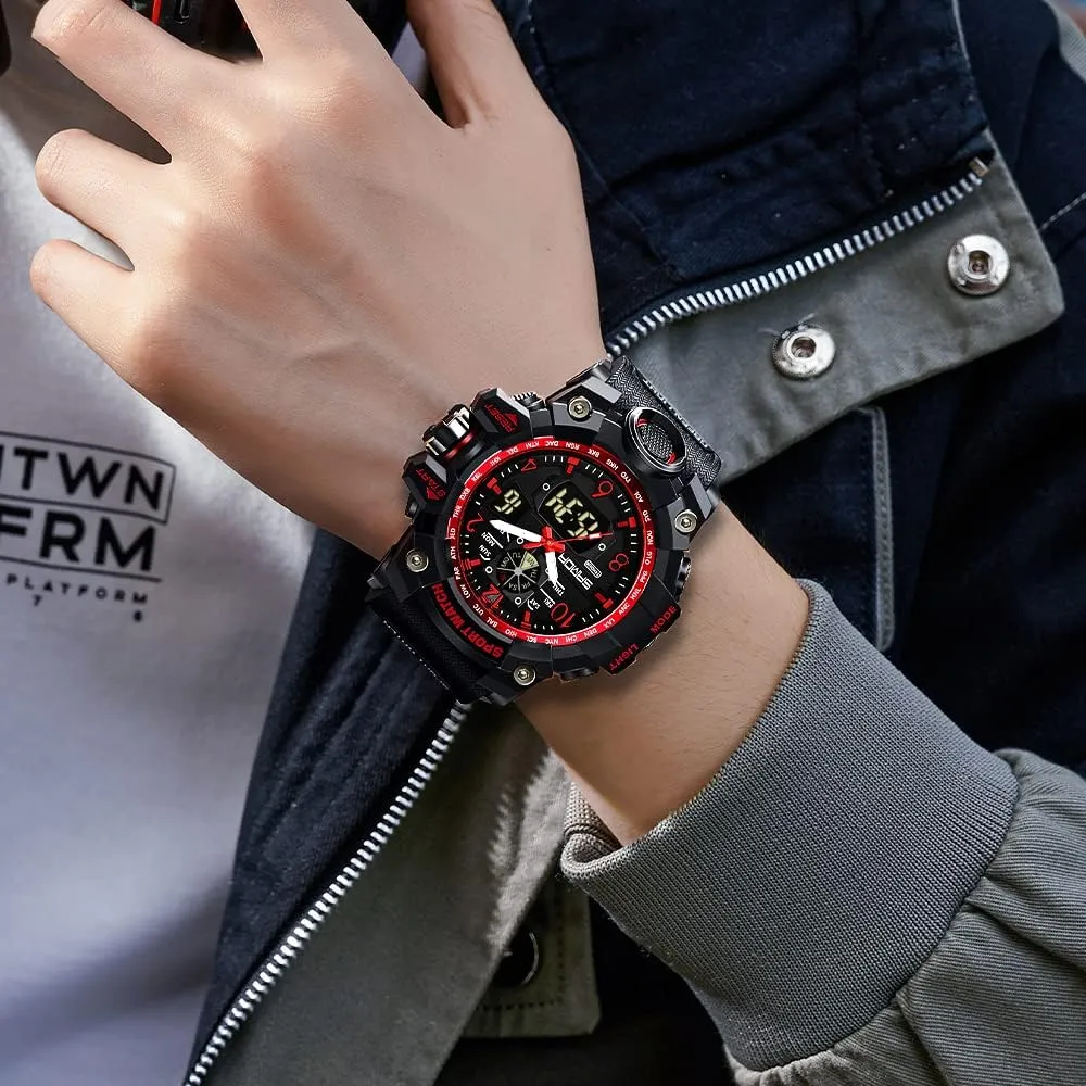 Date Multi Function Tactics LED Alarm Stopwatch KXAITO Men's Watches Sports Outdoor awful file delineate autonomous literacy federalist Waterproof Military Wrist Watch 