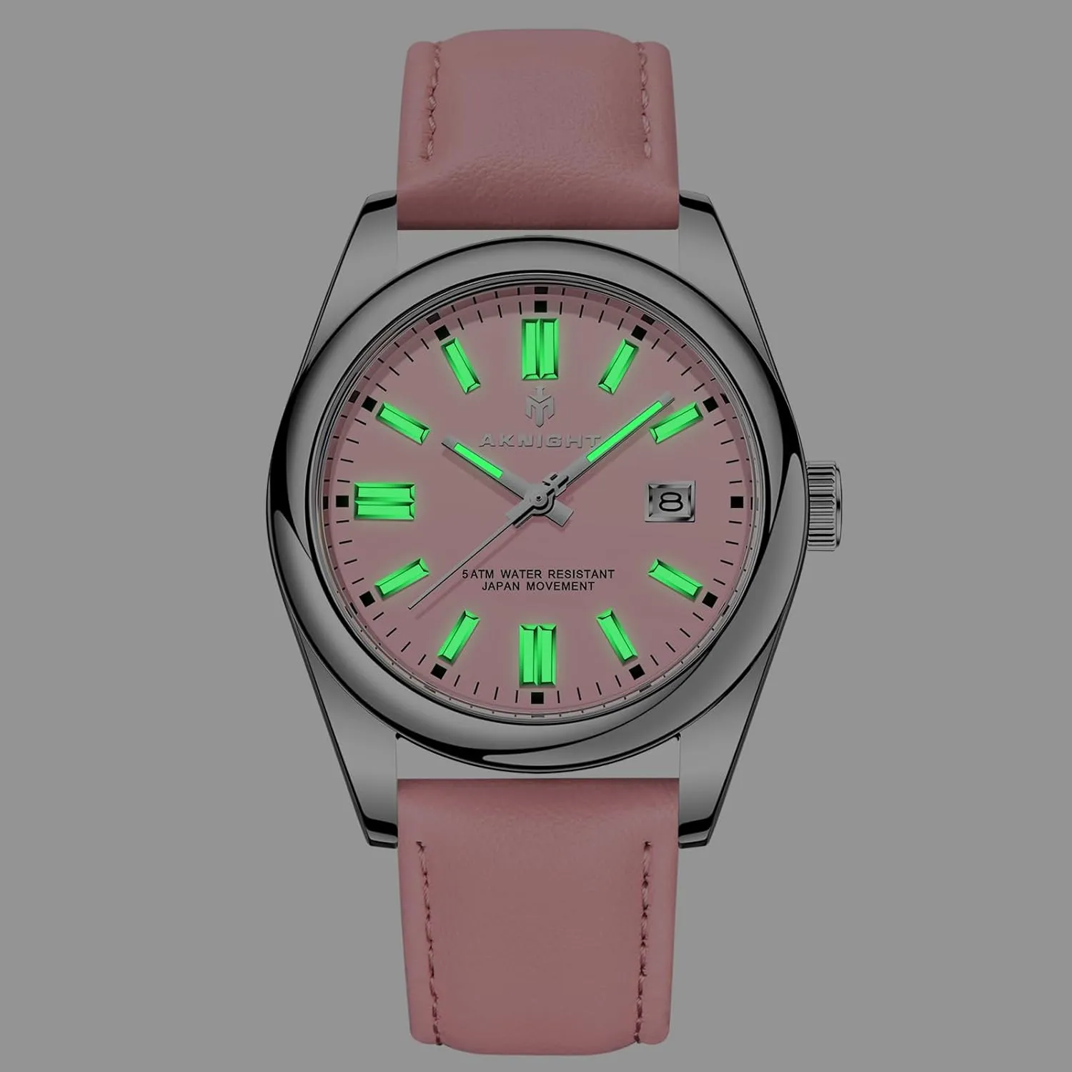 Date venture brother Gift BENYAR AKNIGHT Mens Watch, Stylish Business Casual Stainless Steel Quartz Analog Wrist Watches for Men Women, Luminous Waterproof 