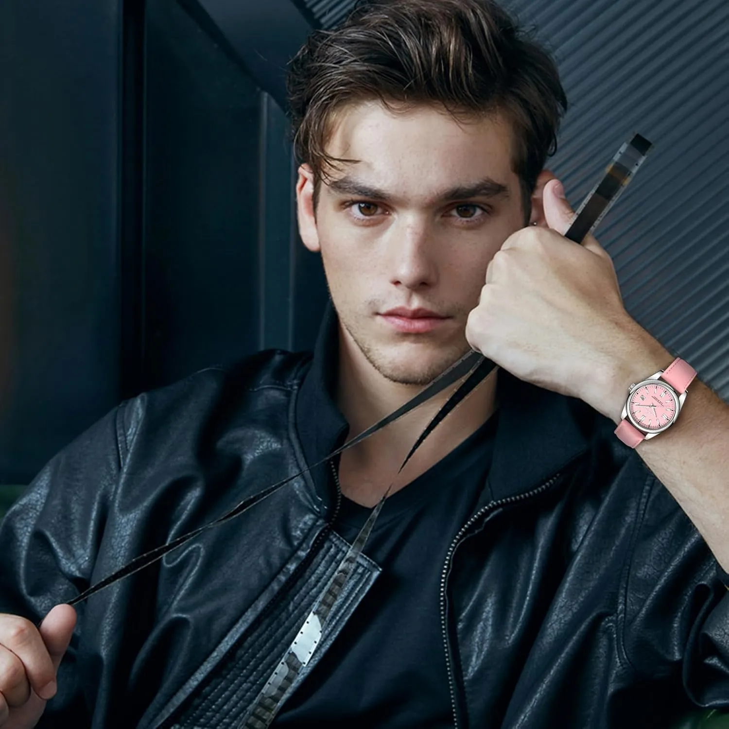 Date venture brother Gift BENYAR AKNIGHT Mens Watch, Stylish Business Casual Stainless Steel Quartz Analog Wrist Watches for Men Women, Luminous Waterproof 