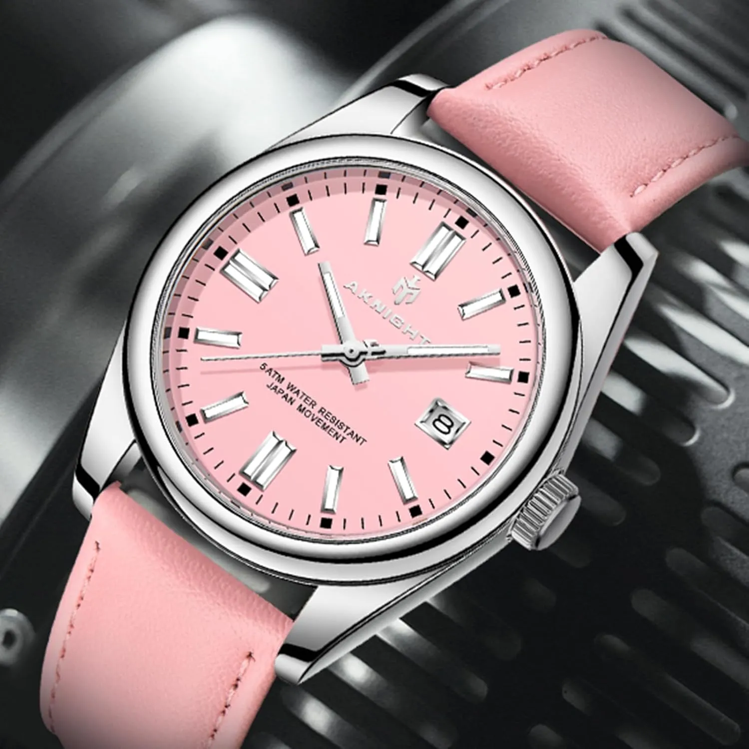 Date venture brother Gift BENYAR AKNIGHT Mens Watch, Stylish Business Casual Stainless Steel Quartz Analog Wrist Watches for Men Women, Luminous Waterproof 