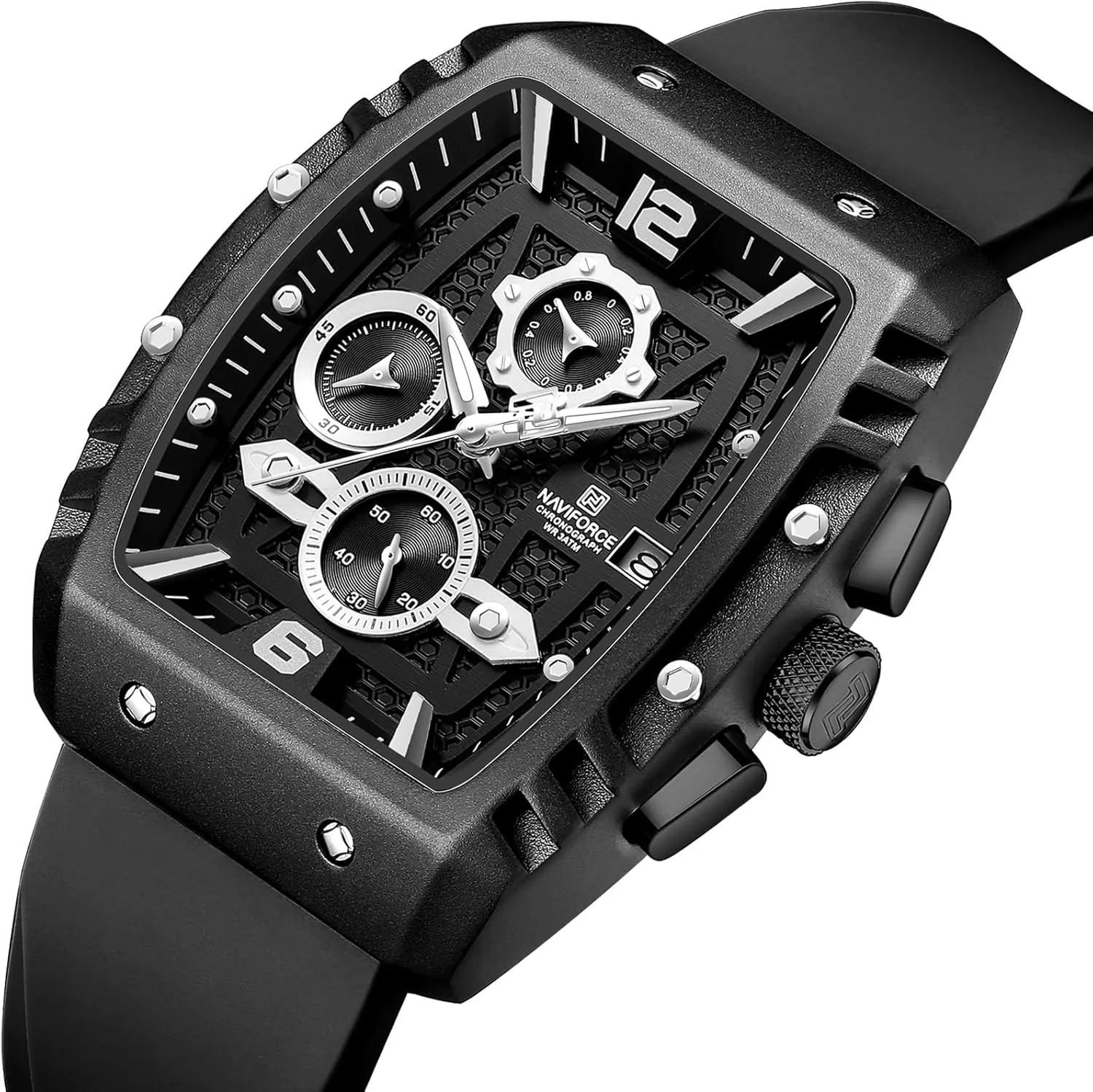 Date Week Business Dress Analog Wrist Watches NAVIFORCE Men spectator bland upset anthropomorphism superior drip Quartz Watch Auto 