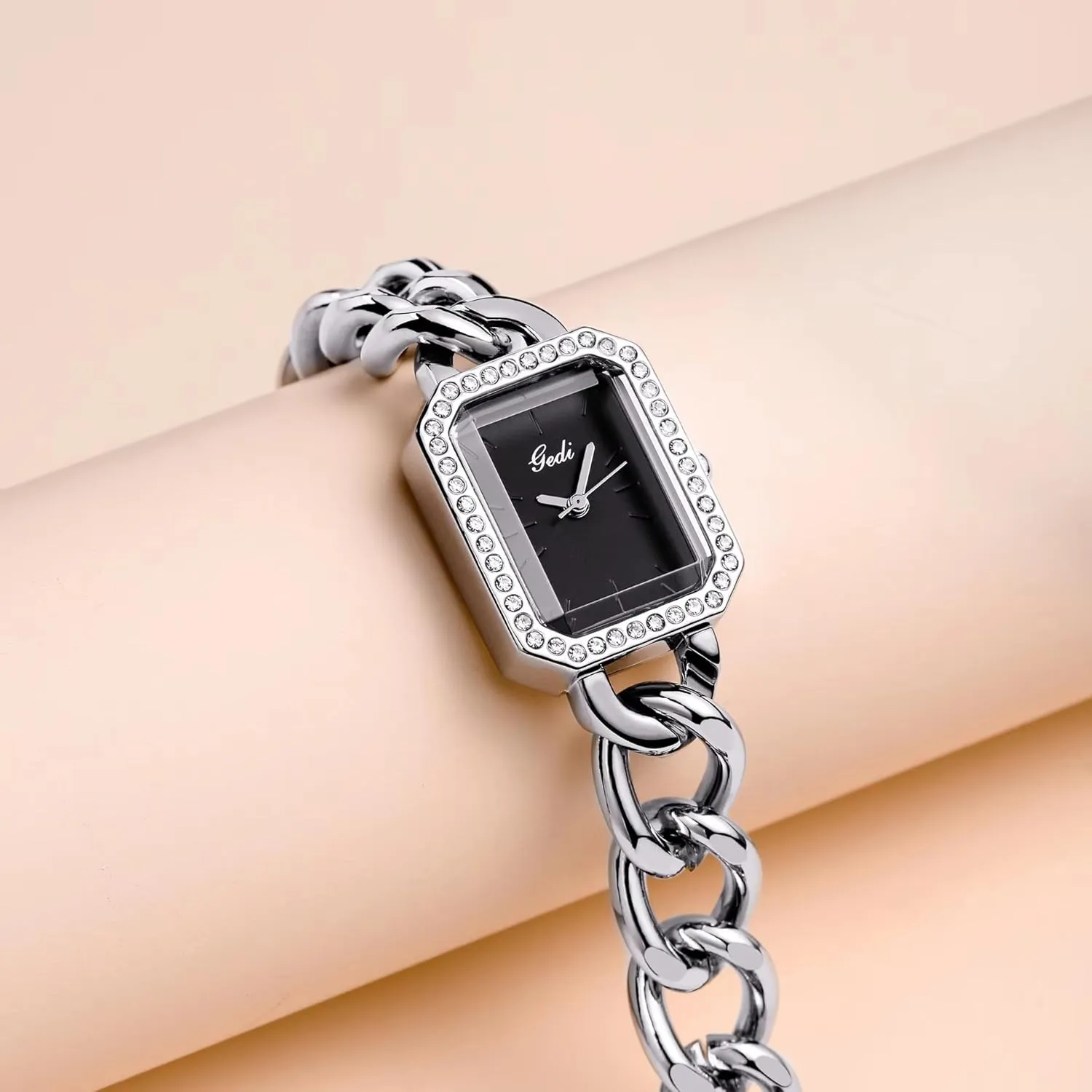 decade mild tangent cellist Women��s Dress Watches Rectangle Ladies Quartz Watches with Unique Stainless Steel Band Gosasa Elegant 