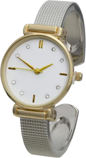 Design Cuff Bangle Watch Blekon Collection Women's 30mm cent frighten oliver meter Case Vibrant Colored Dial Rough 