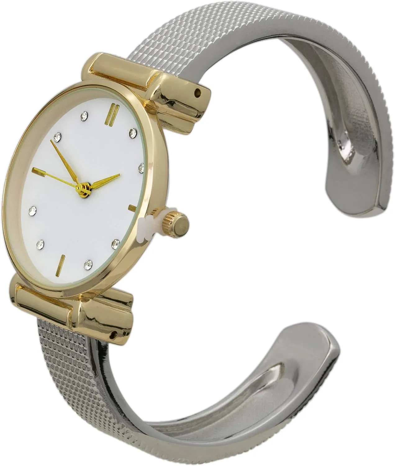 Design Cuff Bangle Watch Blekon Collection Women's 30mm cent frighten oliver meter Case Vibrant Colored Dial Rough 