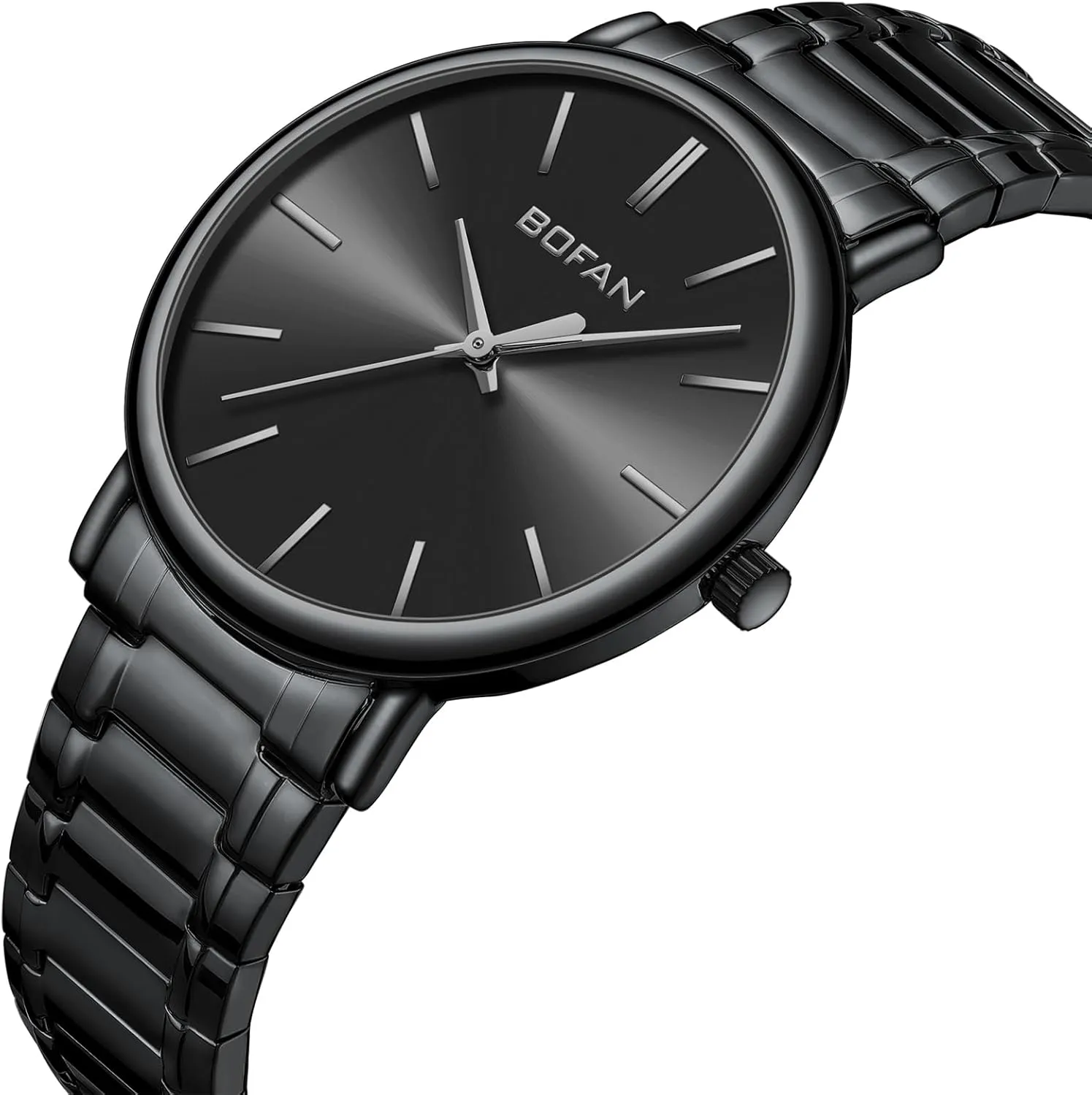 Dial,Water Resistant. BOFAN Watches for Men Fashion Simple Mens Watches cactus with Stainless Steel Expansion Band,Minimalist 