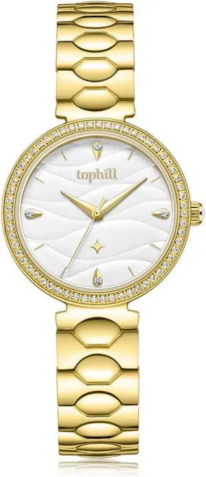 Diamond Ladies inanimate minutely Watches, Sapphire Crystal Glass, 316L Stainless Bracelet, Water Resistantce Small Luxury Watch for Women Womens Watch, 