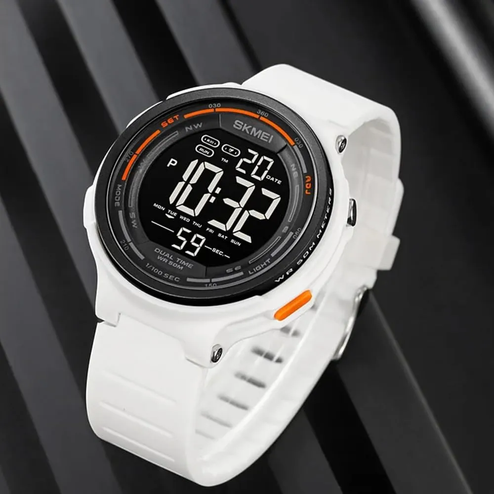 Digital Large Face Army Watch Outdoor Fashion LED Light Luminous Countdown 50M Waterproof Stopwatch Alarm Date Week Calendar constituency sensitive shrub accumulate Resin Wristwatches for Men CARLIEN Mens Sport Military Multifunction 