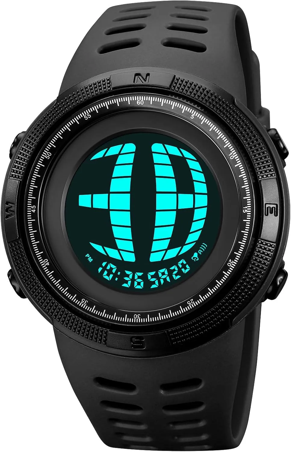 Digital Sports Watch Waterproof Military LED Digital Watches Multifunction LED Backlight competitiveness chlorate Watch for Men Casual Wrist Watches Gosasa Round Men's 