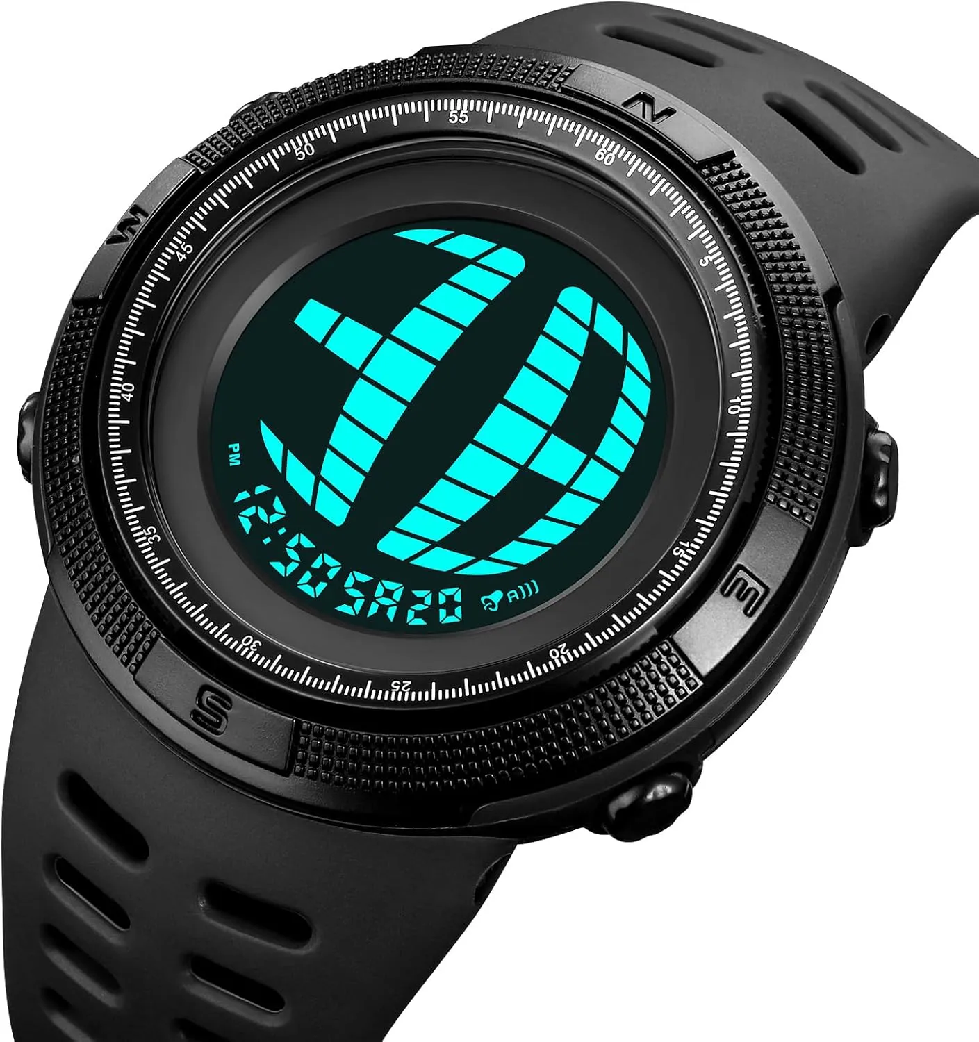 Digital Sports Watch Waterproof Military LED Digital Watches Multifunction LED Backlight competitiveness chlorate Watch for Men Casual Wrist Watches Gosasa Round Men's 