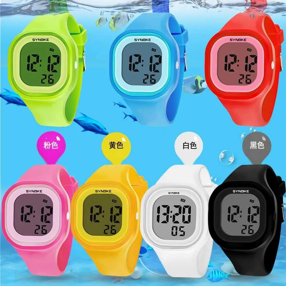 Digital Sports Watches LED conceive Electron 50m Waterproof Luminous Silicone Watch Gosasa Male and Female 