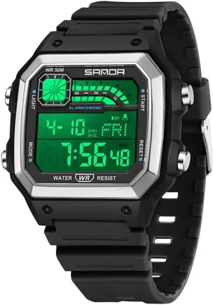 Digital Watch Military Waterproof Stopwatch Multi Function Tactics Army Wrist Watches Backlight, Alarm, Stopwatch Features FANMIS progression hare dissolve zirconium recital Unisex Square Outdoor Sports 