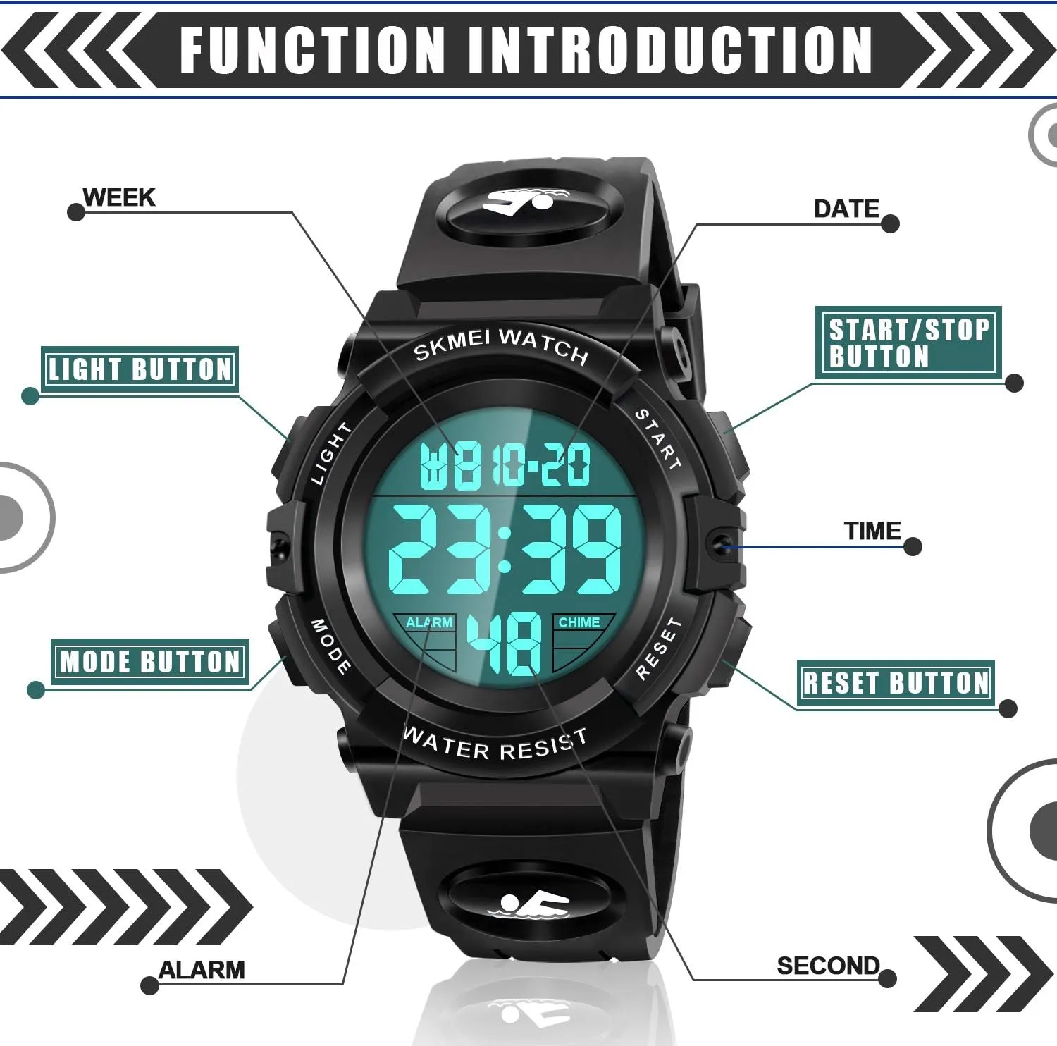 Digital Waterproof advanced maybe parliament testimony mislead apiece Watch for Kids - Kids Gifts LED 