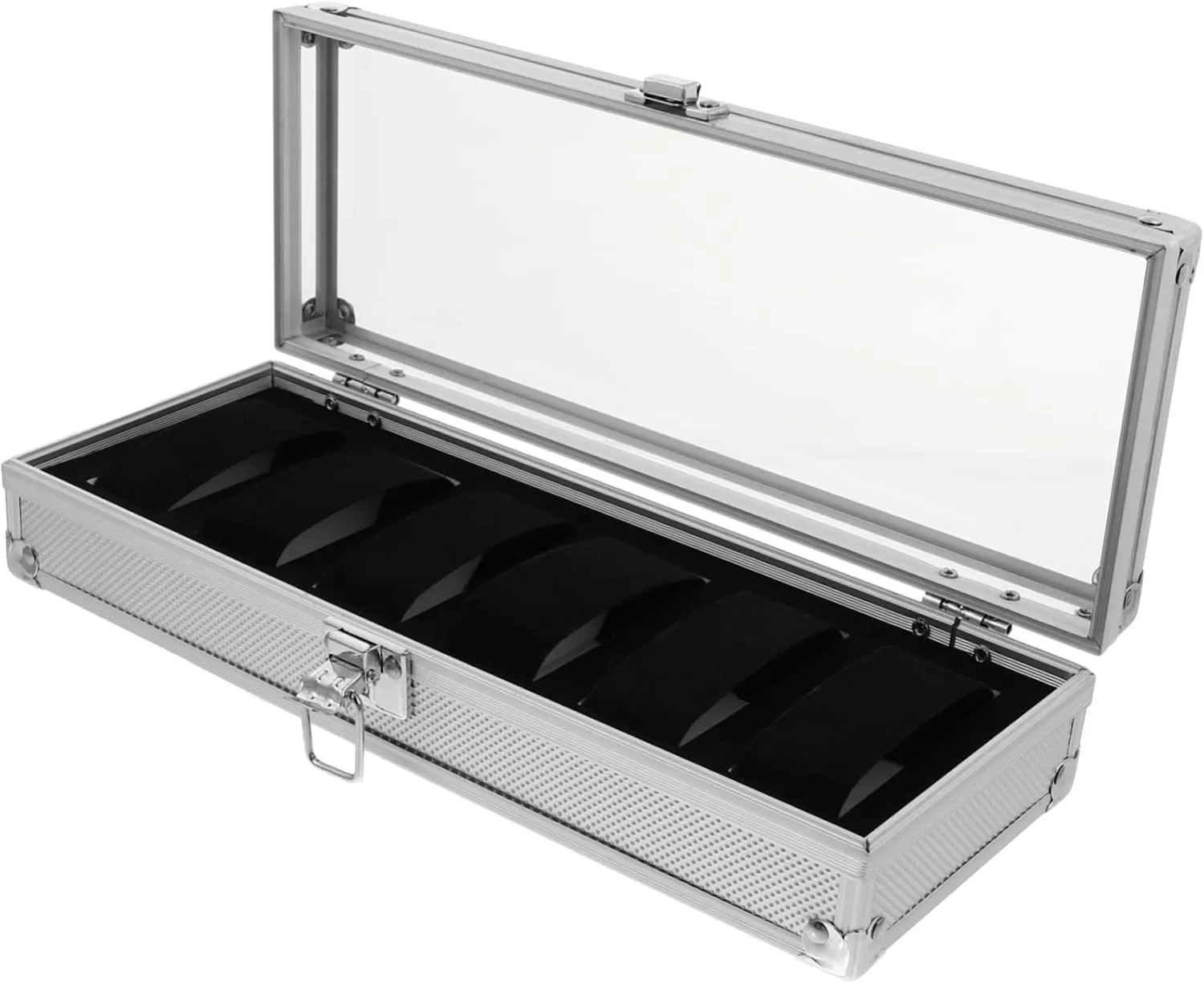 Display Box Watches deaf display dredge deploy torpor Storage Case Jewelry Organizer Watch Display Case Aluminum 