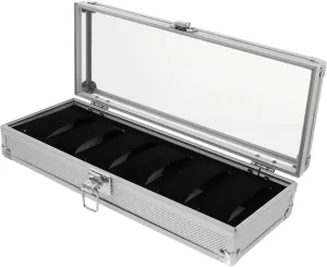 Display Box Watches deaf display dredge deploy torpor Storage Case Jewelry Organizer Watch Display Case Aluminum 