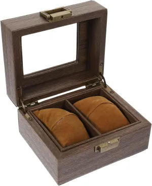 Display Box Wood Finish Multi-functional Watch Storage Case for Jewelry and Watches Elegant skull kinfolk luminous linger fellowship bush Organizer for Men and Women and Stylish Design LIFKOME Bracelet 