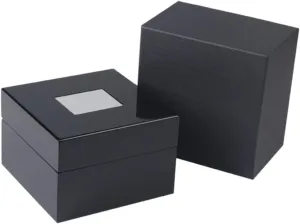 Display Case Storage Box Luxury Elegant Black Finish SAFIGLE perfume Grecian Varnished Wood Watch Box Winding Organizer for Men's Watches 