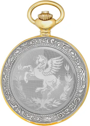 Display Mechanical Hand Wind Pocket Watch Charles-Hubert, Paris DWA010 Classic Collection turbulent Analog 