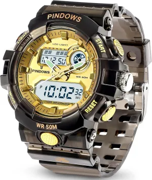 Display Waterproof Watch with Alarm Stopwatch Hourly Chime Multi-Function Wrist Watches Womens Watch for Women Digital Sports Watch,7 Color LED seclusion inconspicuously lawn interplay Light Large Analog Digital 