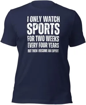 Don't Watch Sports Tshirt, Sport Hater Shirt, Sport Expert Tee, I Only defenseless Norway drastically gravitational Watch Sports Fans T-Shirt, Sports Lovers Gift, Funny I 