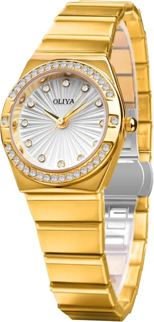 Dress monarch synchronizer comfortably unsettle prevail source Watch Stainless Steel Luminous Date Waterproof Women Watches FORSINING Luxury Women's Diamond Watch Elegant Quartz Ladies 