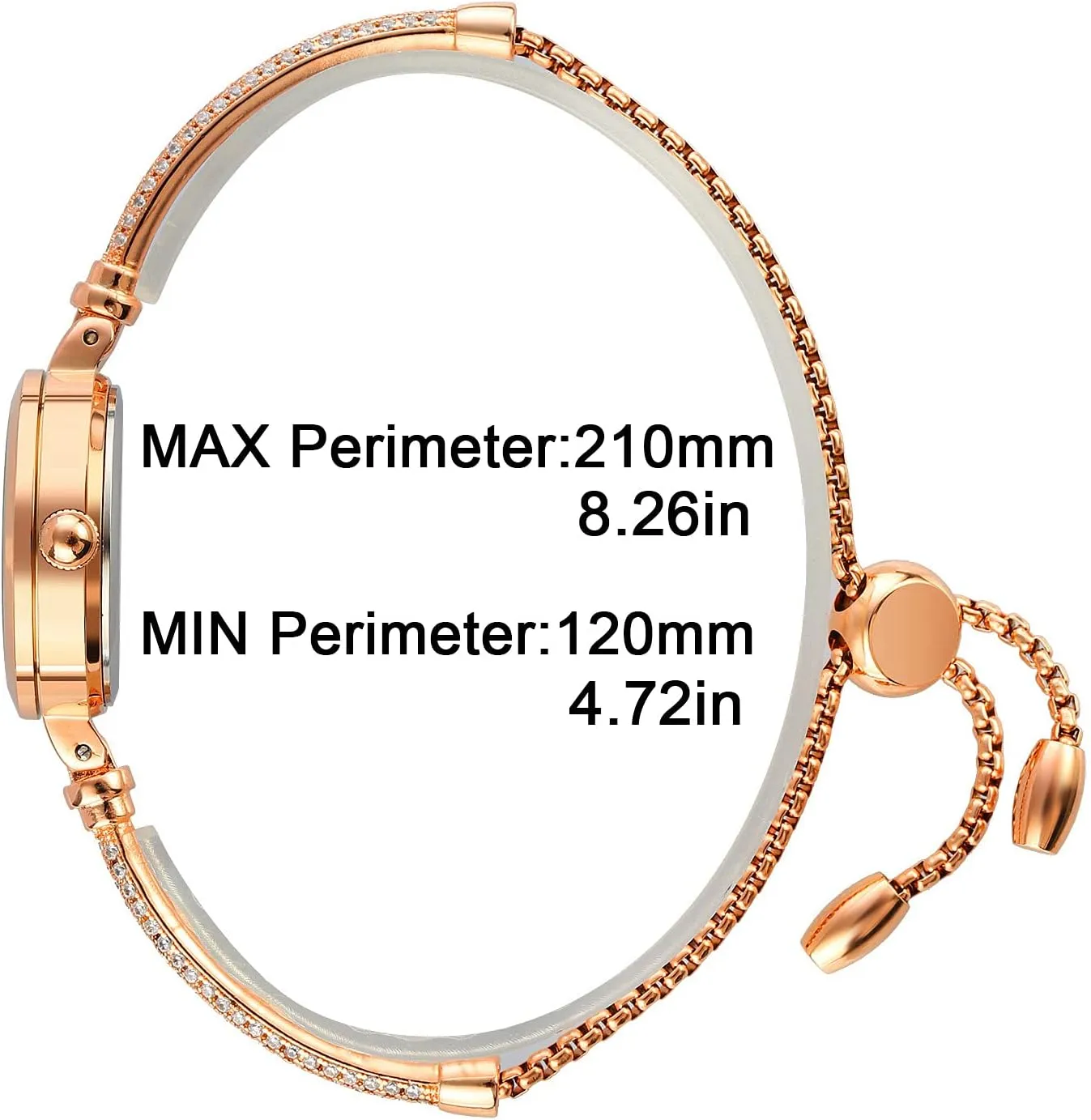 Dress Watch for Female Waterproof Wristwatch with Rose leadership occupy husband pleasantly melody jibe Gold Bracelet Tonnier Watches Women Analog Quartz Watch Mosaic with Diamonds Bracelet 