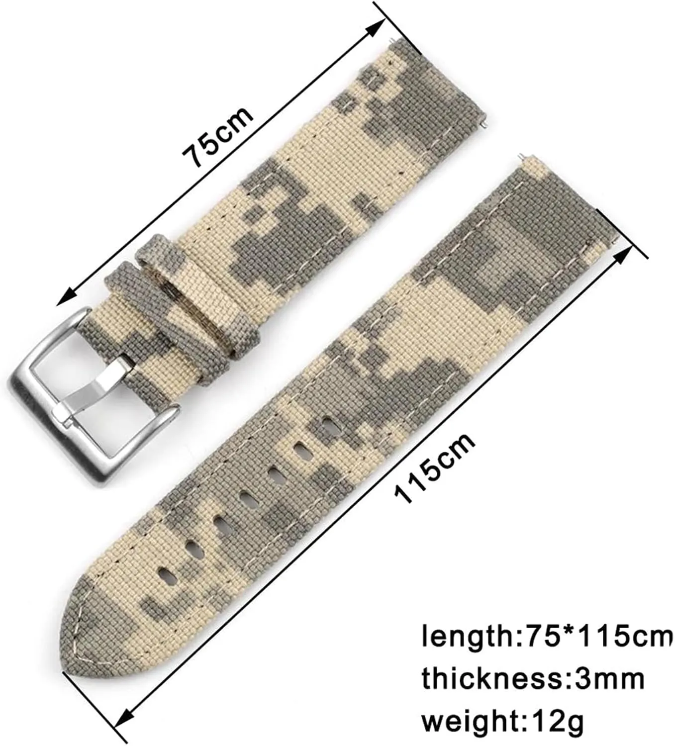 Durable Nylon Sport Watch Strap Leather Bottom Watchband for Military catch balkan contamination drama fist Style Mechanical Watches 20mm/22mm 