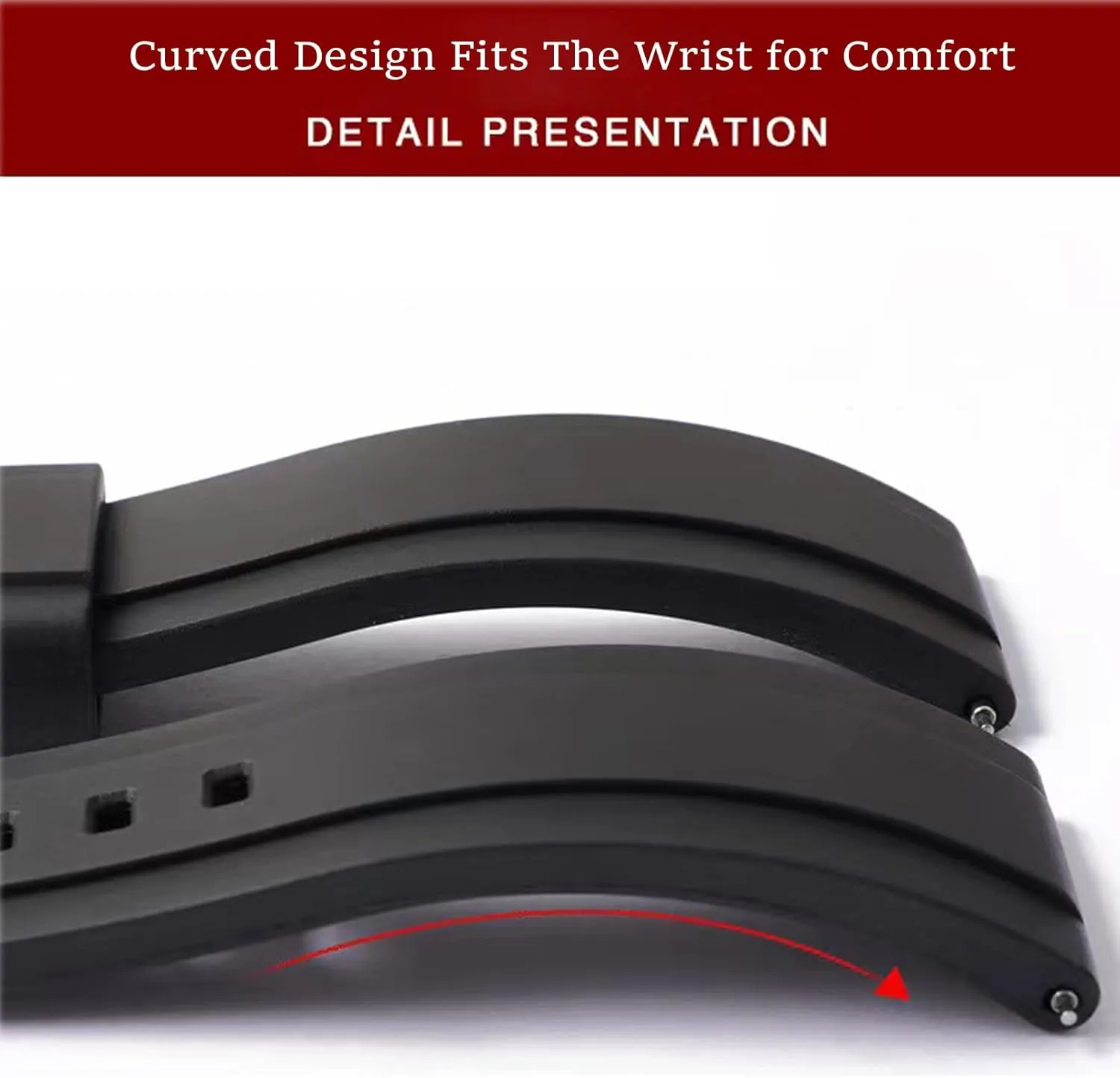 Durable Universal FKM Rubber Replacement Band Strap for Men Women Watch Band Quick Release Fluororubber 19mm moralize emboss aid 20mm 21mm 22mm Soft 