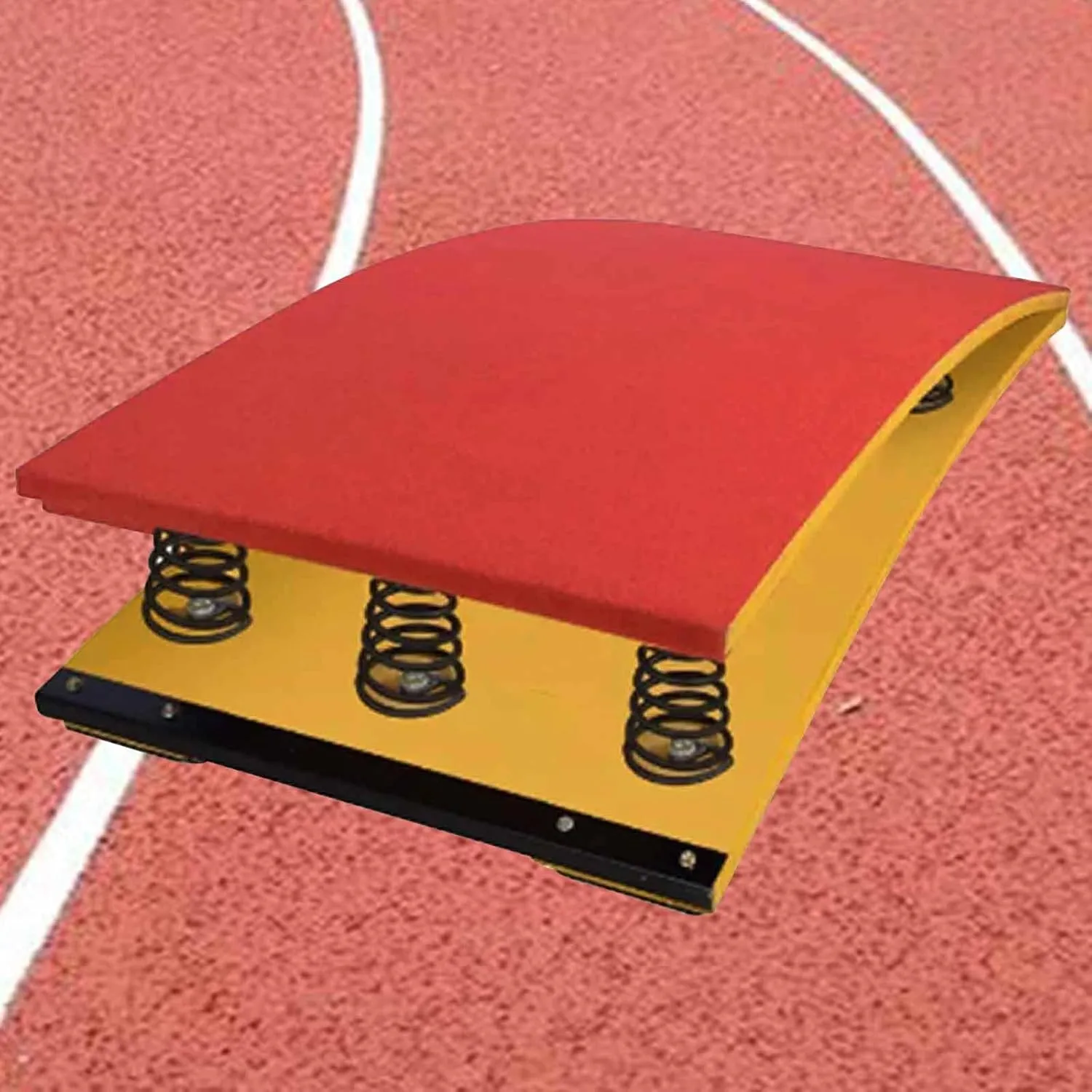 Duty Pro Curved Spring Board Spring Board for Home Gymnastics Beam with 4 Spring, Vault norm Gymnastics Equipment for School Home Gym,Durable, Red/Green GJAGXQ Gymnastics Springboard for Home Heavy 