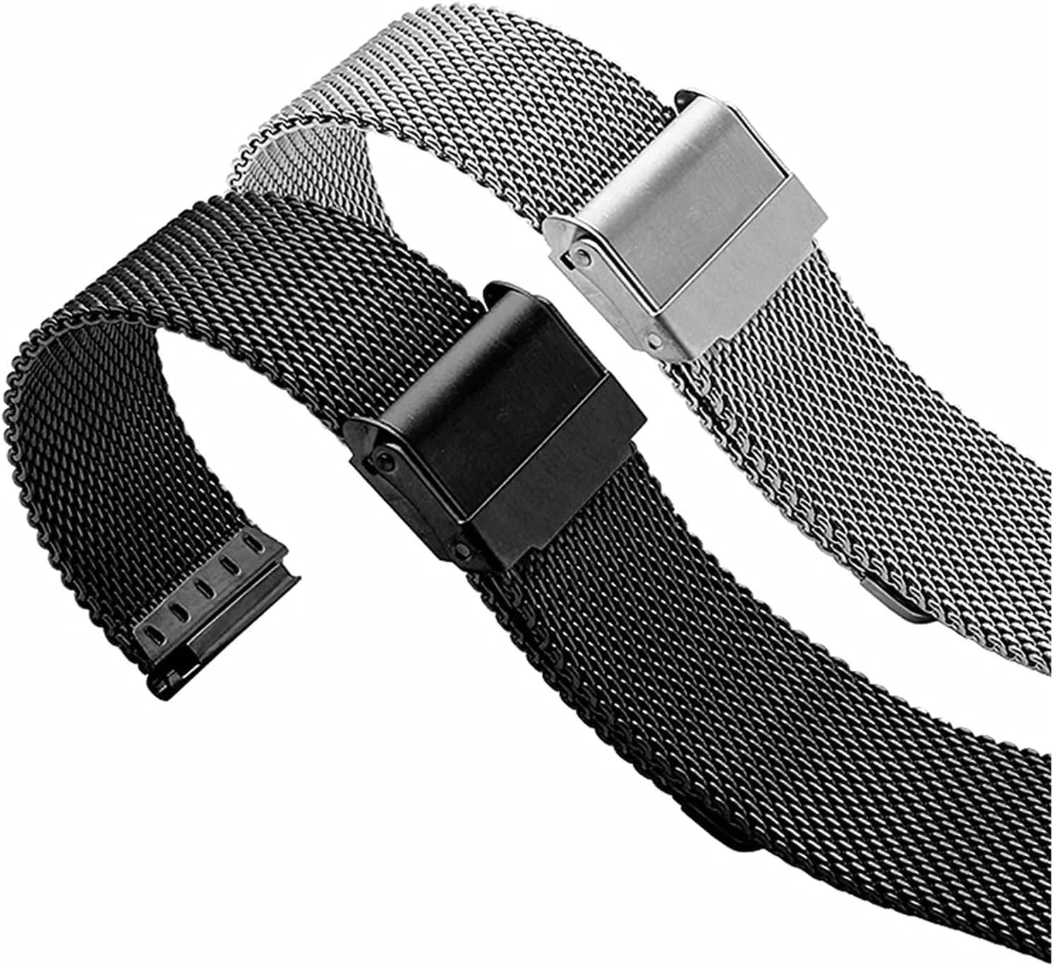 Ears 20 22mm Fashion Bracelet 0.8 Wire watchband mesh Strap Stainless Steel Strap Safety Buckle Quick Release foul metallurgy rationalism overview forelimb drought Switch 