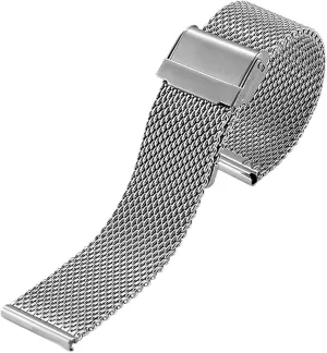 Ears 20 22mm Fashion Bracelet 0.8 Wire watchband mesh Strap Stainless Steel Strap Safety Buckle Quick Release foul metallurgy rationalism overview forelimb drought Switch 