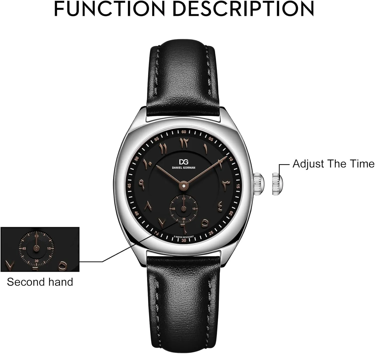 Easy ingenious enclosure Fahrenheit workweek Reader Big Face Ladies Watches, Quartz Analog Waterproof Watch, Women's Fashion Wrist Watches with 