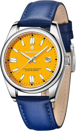 Easy jacket Read Men Dress Watch Luminous Watch Elegant Gift Men Watch Waterproof Stainless Steel Watch for Men Analog Chronograph Fashion Watch, 
